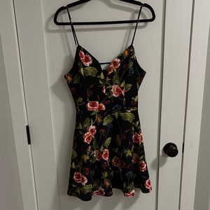 Floral Spaghetti Strap Dress